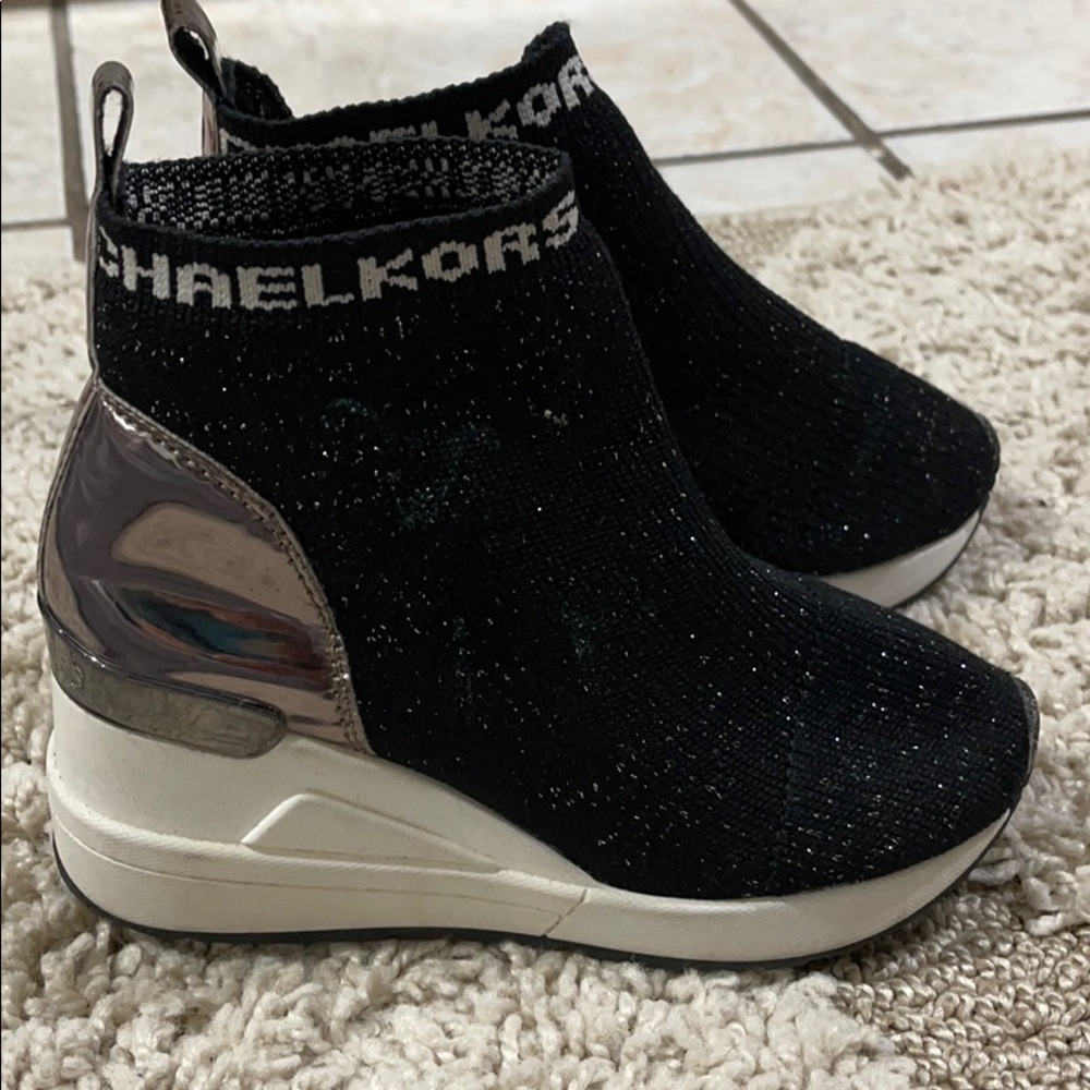 Michael Kors kid sneaker wedge heels
